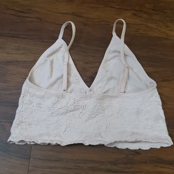 Free People Light Pink Bralette Size Large/XL - Picture 3 of 3